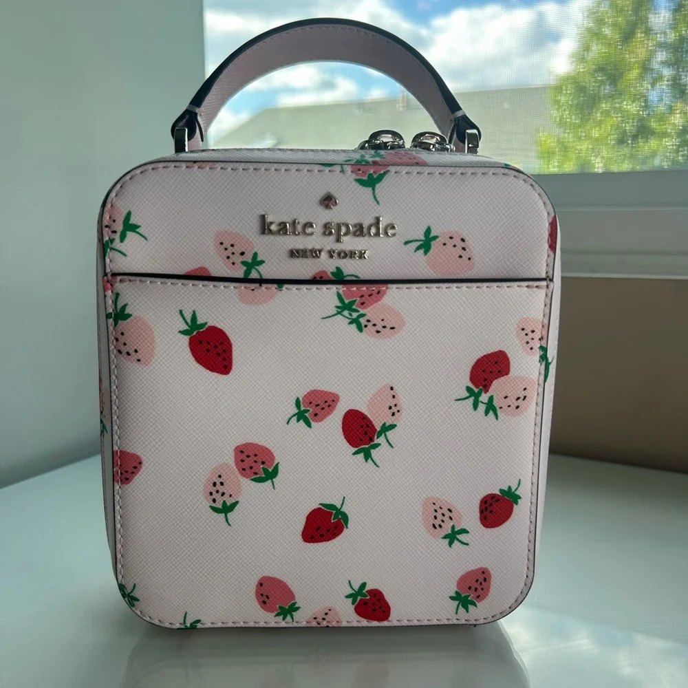 Kate Spade Strawberry Pink Small Crossbody - Picture 14 of 15